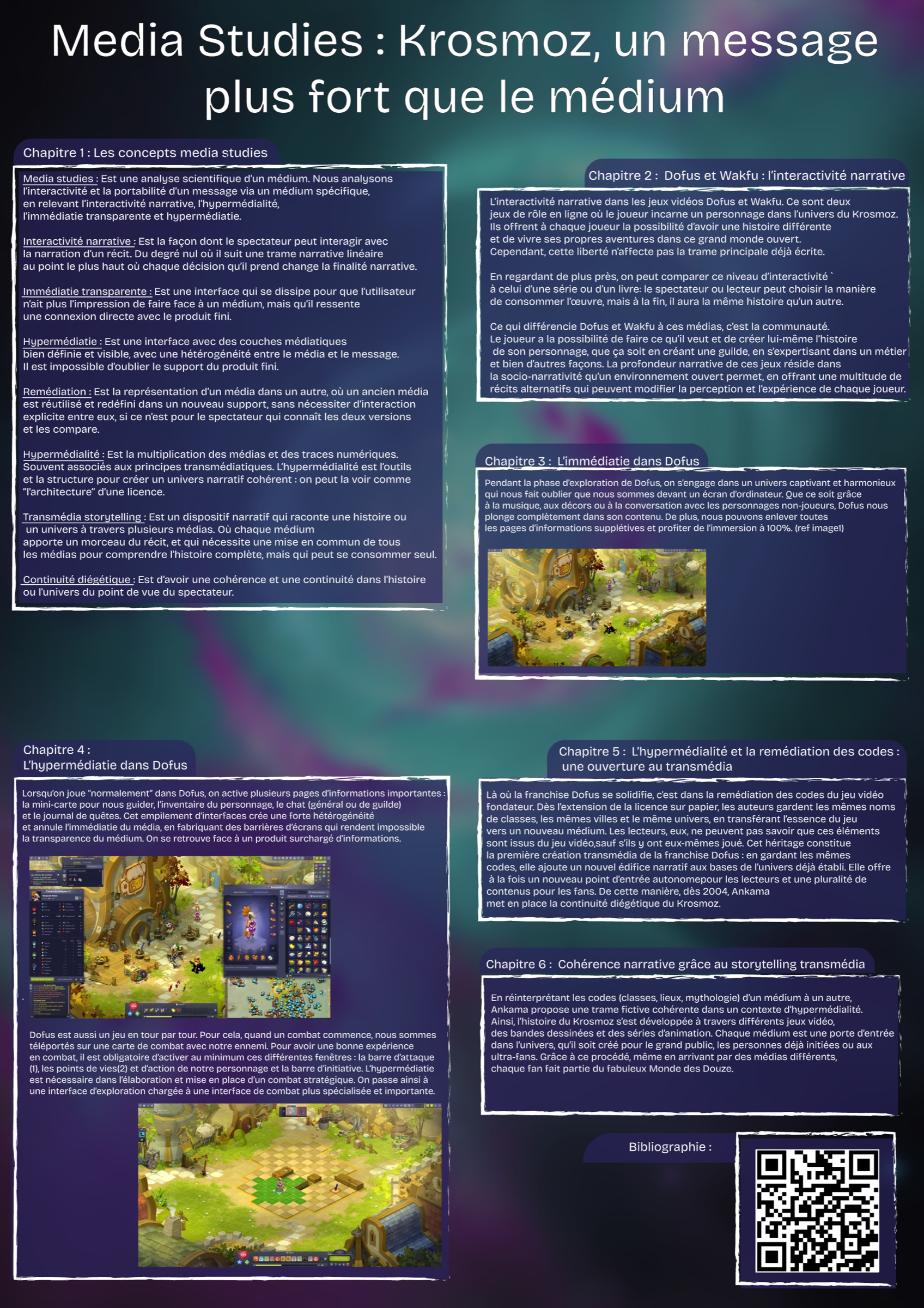 Poster scientifique « Media Studies : Krosmoz, un message plus fort que le médium »